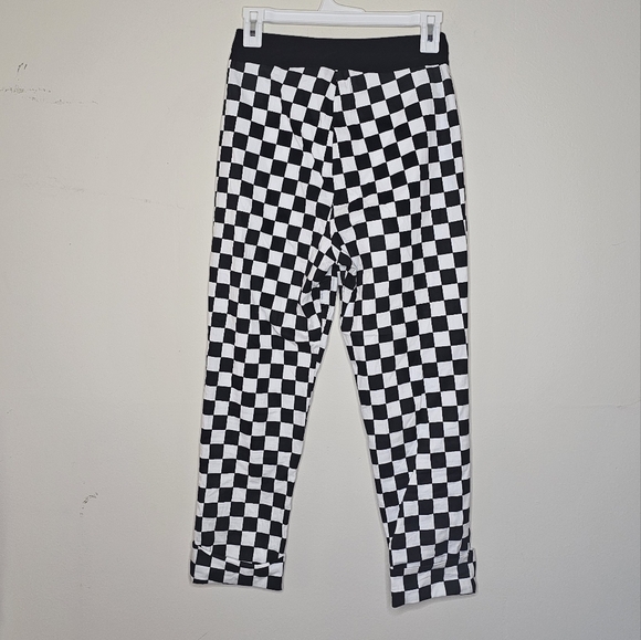 Smak Parlor Checkered Pants Capped Legs Size Medium - Picture 6 of 8